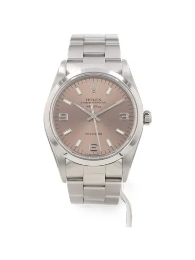 Pre-owned Rolex 1997 Air King 34mm Watch In Pink