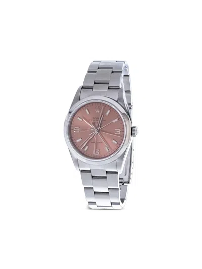 Pre-owned Rolex 1997 Air-king Precision 34mm In Pink