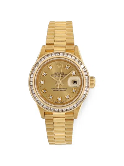 Pre-owned Rolex 1997 Datejust 26mm Watch In Gold
