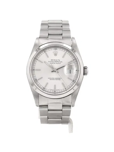 Pre-owned Rolex 1997 Datejust 36mm Watch In Silver