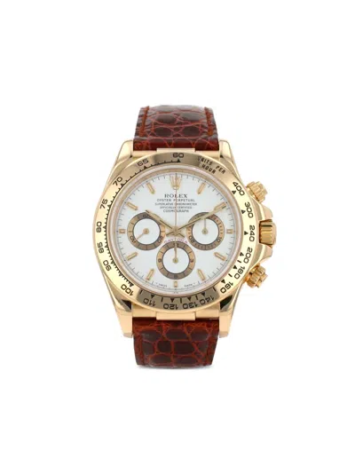 Pre-owned Rolex 1997 Daytona Automatique 39mm In White