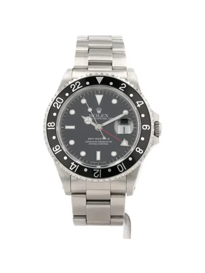 Pre-owned Rolex 1997 Gmt-master Ii 40mm Watch In Black