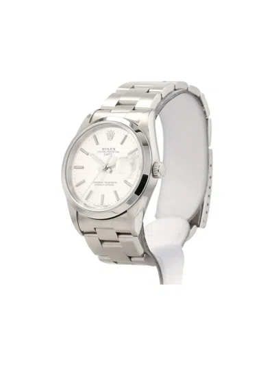 Pre-owned Rolex 1997 Oyster Perpetual 34mm In Silver