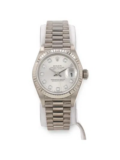 Pre-owned Rolex 1998 Datejust Lady 26mm Watch In Silver