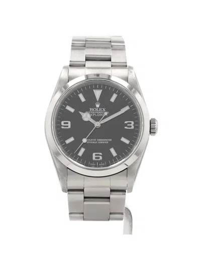 Pre-owned Rolex 1998 Explorer 36mm Watch In Black