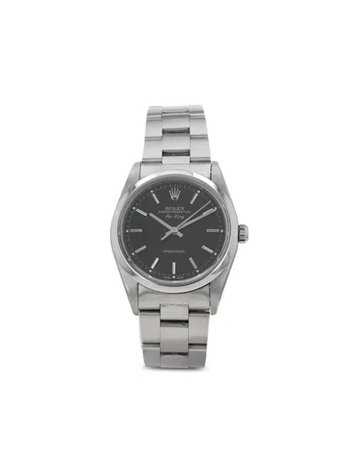 Pre-owned Rolex 1998  Air King 34mm In Black