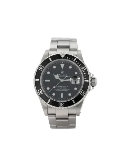 Pre-owned Rolex 2000  Submariner Date 40mm In Black