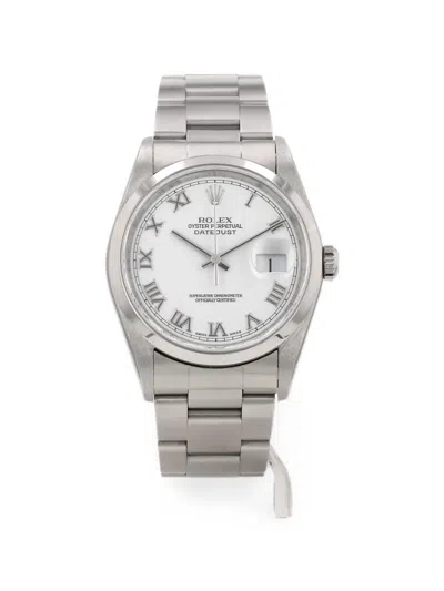 Rolex 2001 Datejust 36mm Watch In Metallic