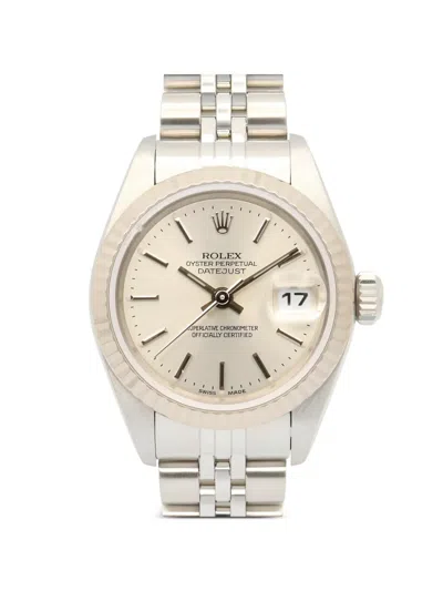 Pre-owned Rolex 2001 Datejust Automatic 26mm Watch In Silver