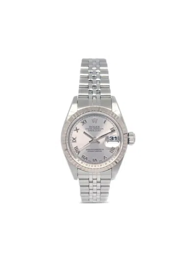 Pre-owned Rolex 2002 Datejust 26mm In Gray