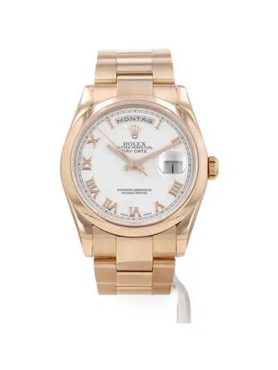 Rolex 2002 Day-date 36mm Watch In Gold