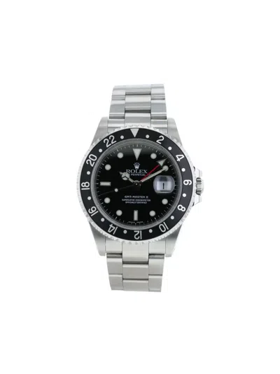 Pre-owned Rolex 2002  Gmt-master Ii 40mm In Black