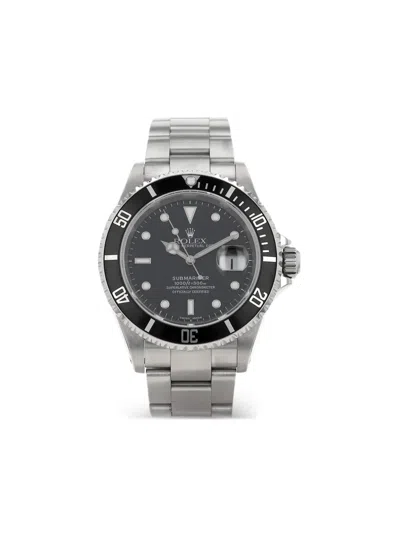 Pre-owned Rolex 2002  Submariner Date 40mm In Black
