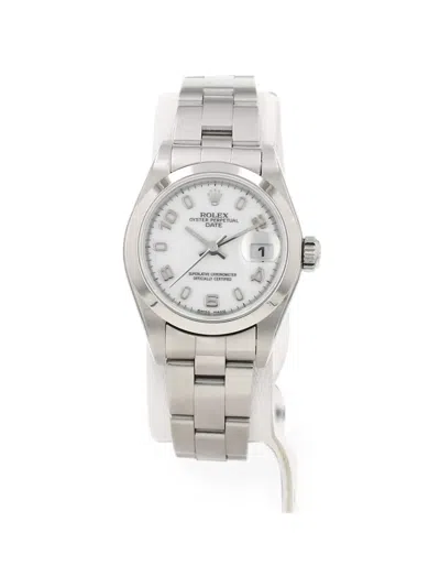 Pre-owned Rolex 2003 Oyster Perpetual 26mm Watch In White