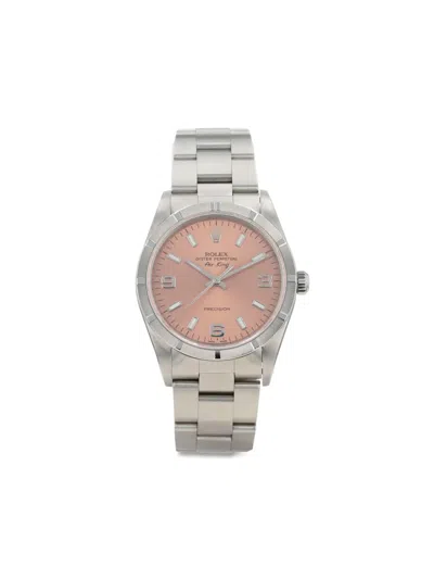 Pre-owned Rolex 2003  Air King 34mm In Pink