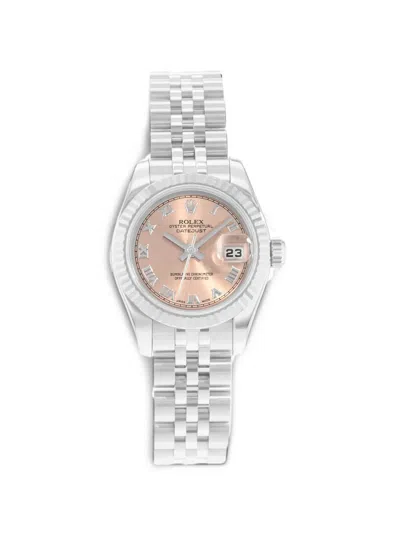 Pre-owned Rolex 2005 Datejust 26mm Watch In Pink