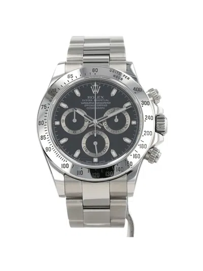 Pre-owned Rolex 2005 Daytona 40mm Watch In Black