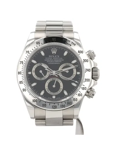 Pre-owned Rolex 2005 Daytona Cosmograph 40mm Watch In Black