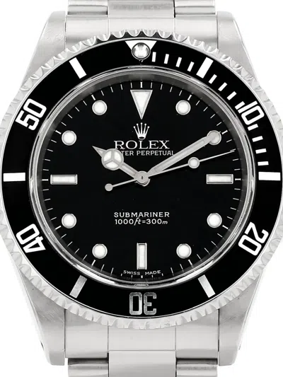 Pre-owned Rolex 2005s Submariner Round Case 40mm Watch In Black