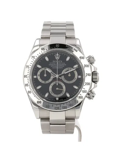 Pre-owned Rolex 2006 Daytona 40mm Watch In Black