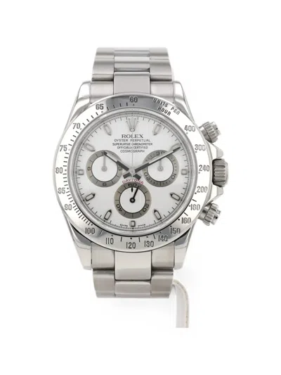 Pre-owned Rolex 2006 Daytona 40mm Watch In White