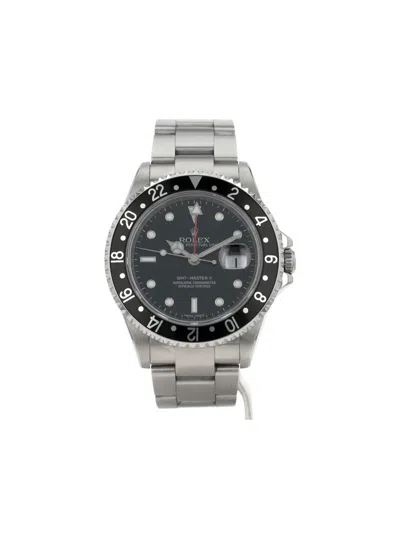 Pre-owned Rolex 2006 Gmt-master Ii 40mm In Black