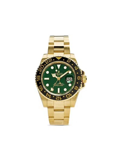 Pre-owned Rolex 2006  Gmt-master Ii 40mm In Green