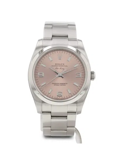Pre-owned Rolex 2008 Air King 34mm Watch In Pink