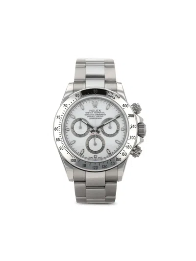 Pre-owned Rolex 2009  Daytona 40mm In White