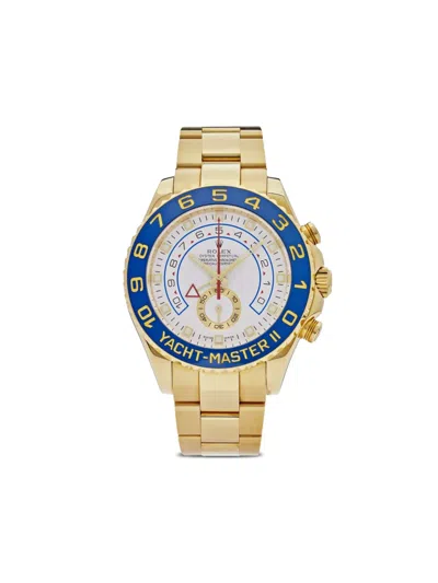 Pre-owned Rolex 2009  Yacht-master Ii 44mm In White