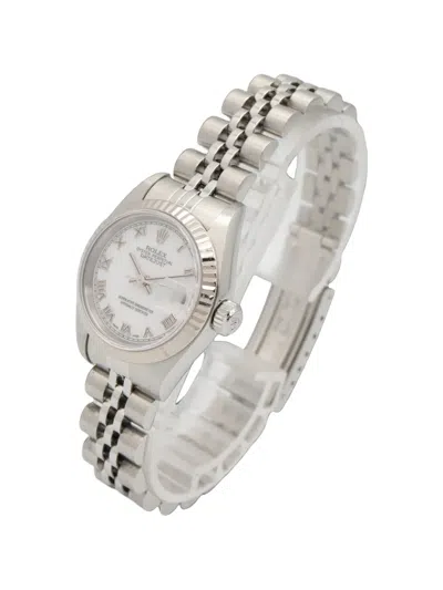 Pre-owned Rolex 2010 Datejust 26mm Watch In White
