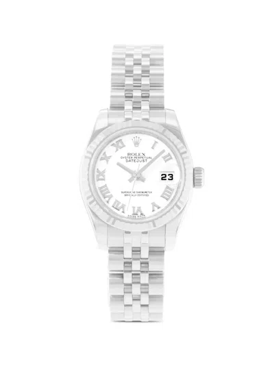 Pre-owned Rolex 2010 Datejust 26mm Watch In White