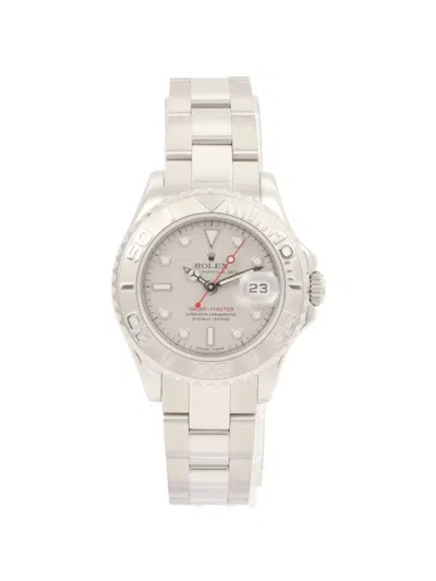 Pre-owned Rolex 2010 Yacht-master 29mm Watch In White