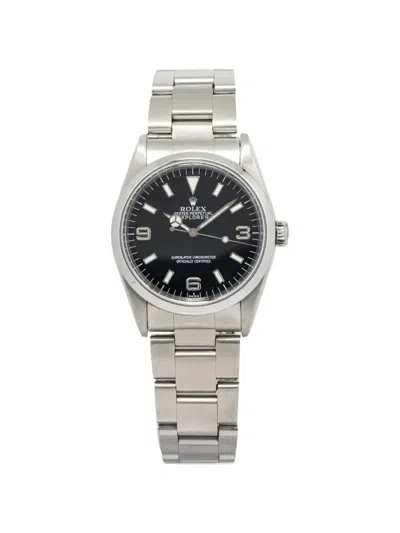 Pre-owned Rolex 2010-2021 Explorer I 39mm Watch In Black