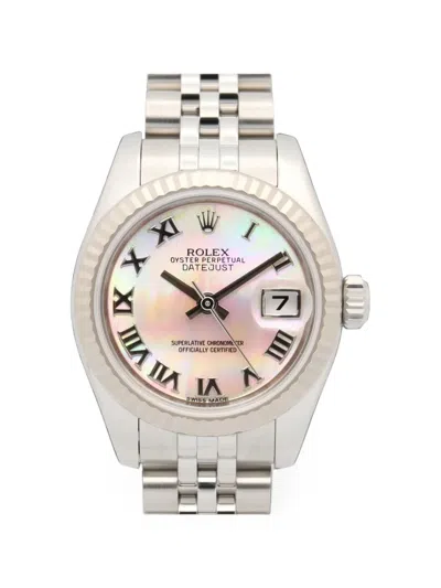 Pre-owned Rolex 2010s Datejust 26mm Watch In Pink