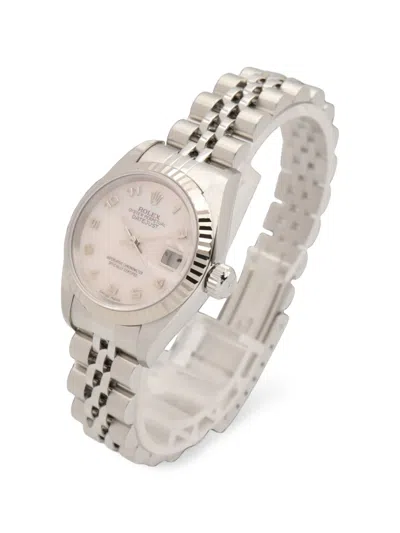 Pre-owned Rolex 2010s Datejust 26mm Watch In Pink