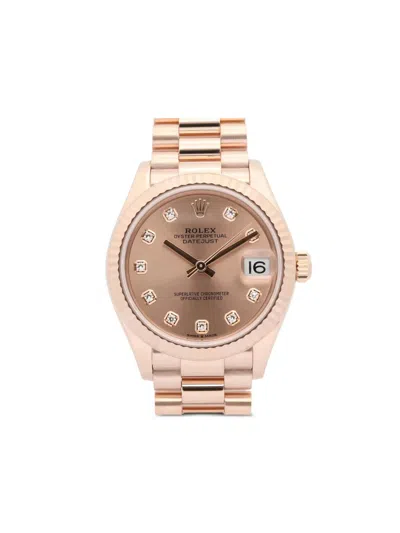 Pre-owned Rolex 2010s Datejust 31mm In Pink