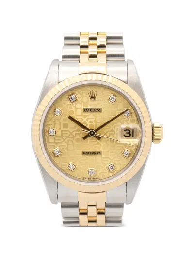 Pre-owned Rolex 2010s Datejust 36mm Watch In Gold