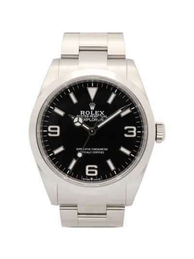 Pre-owned Rolex 2010s Explorer 1 40mm Watch In Black