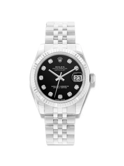 Pre-owned Rolex 2013 Datejust 31mm Watch In Black