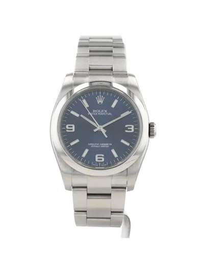 Pre-owned Rolex 2014 Oyster Perpetual 36mm Watch In Blue