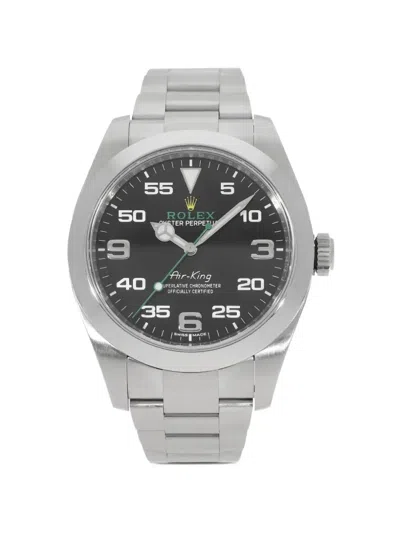 Pre-owned Rolex 2016-2022 Air-king 40mm Watch In Black