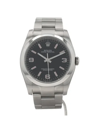 Pre-owned Rolex 2017 Oyster Perpetual 36mm Watch In Black