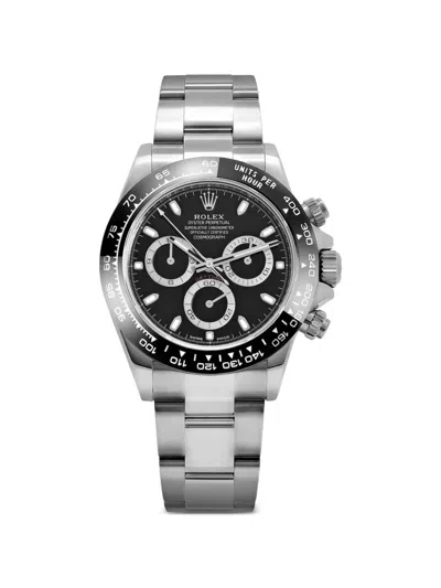 Pre-owned Rolex 2018 Daytona Black Dial 40mm Watch