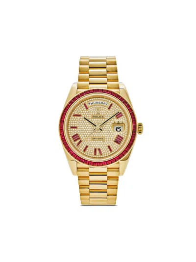 Pre-owned Rolex 2019 Unworn Day-date 40mm In Gold