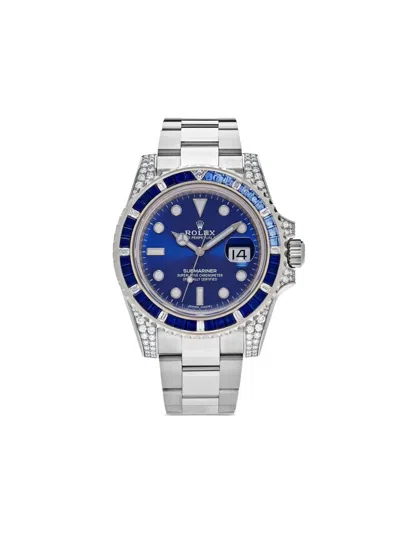 Pre-owned Rolex 2022  Submariner Date 40mm In Blue