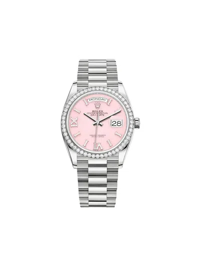 Pre-owned Rolex 2020 Day-date 36mm In Pink