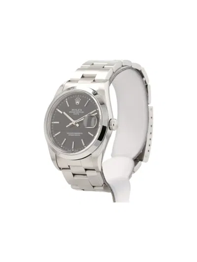 Pre-owned Rolex 2021 Oyster Perpetual 34mm In Black