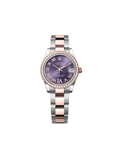 Pre-owned Rolex 2022  Datejust 31mm In Purple