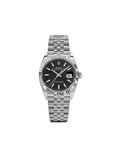 Pre-owned Rolex 2022  Datejust 36mm In Black